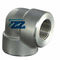 Galvanized 90 Degree Steel Pipe Elbow , NPT 3 " 3000 # Forged Threaded Fittings